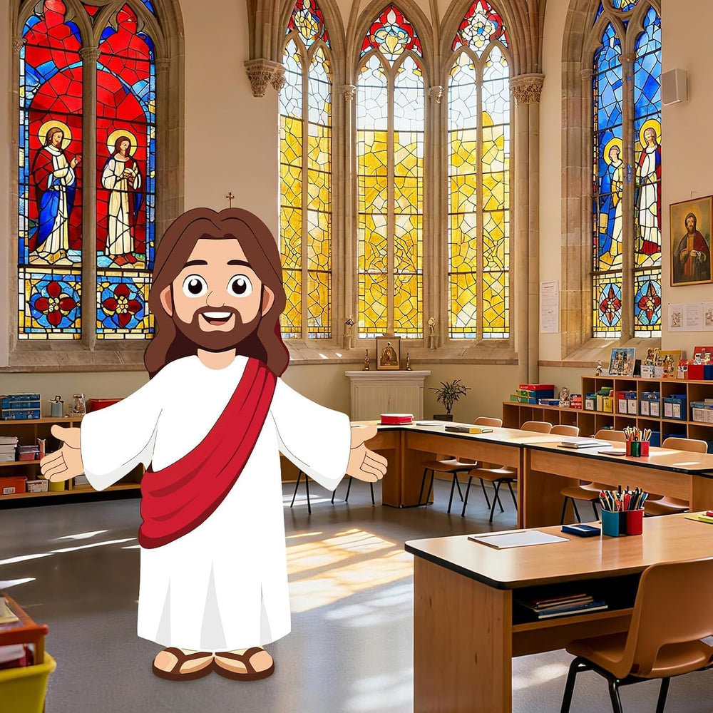 4 Ft Christ Jesus Cutout Stand Up Christmas Party Decor
