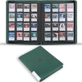 Snekdy premium 1024-pocket trading card binder, 16-pocket cards album, waterproof PU-leather Cover album with side loading, holds gaming, baseball, basketball & sports cards Green