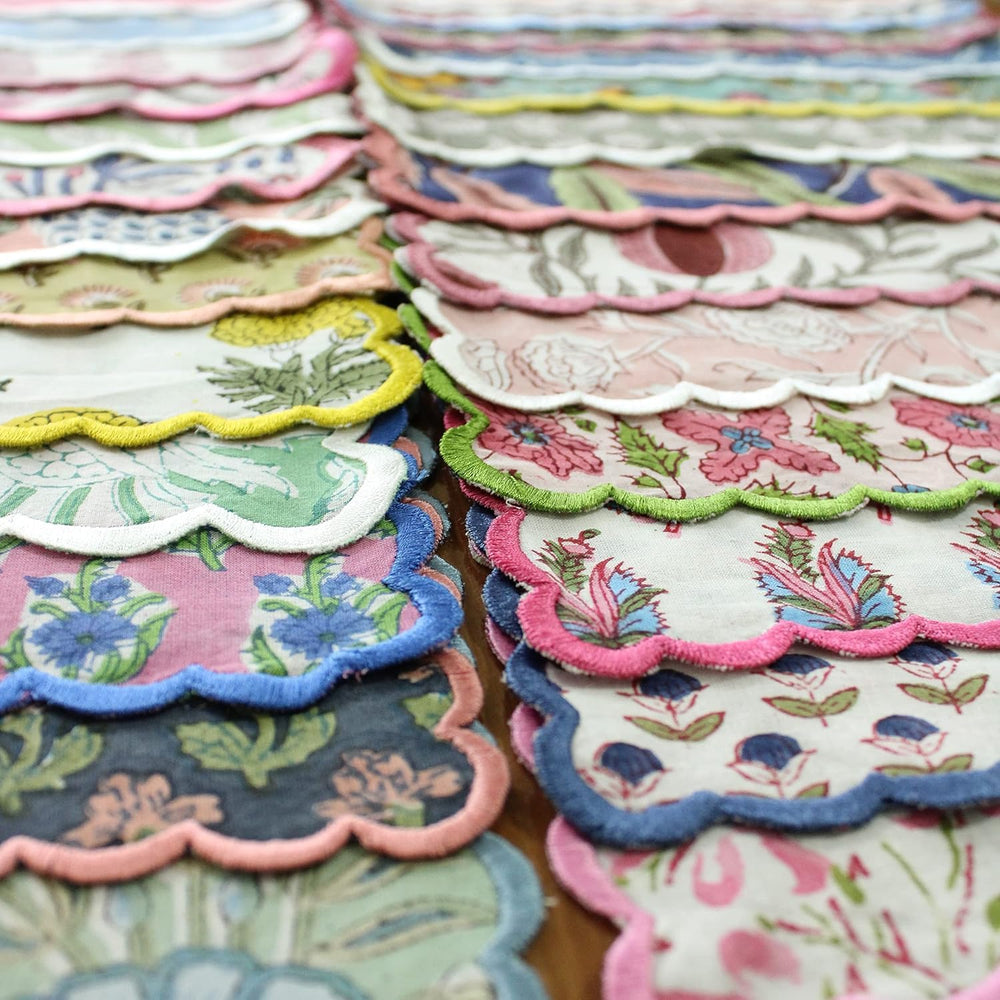 Ridhi Cloth Napkins 100% Pure Cotton Farmhouse Wedding Dinner Napkins for Hal...
