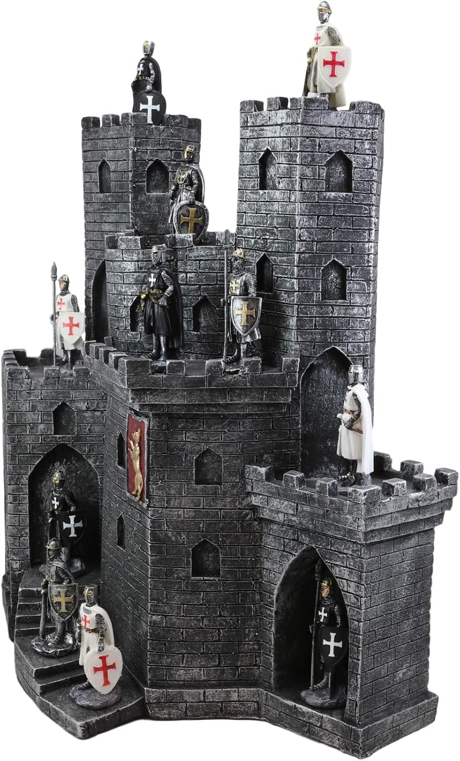 ebros gift medieval grand royal burgundy stonewall castle shown in use