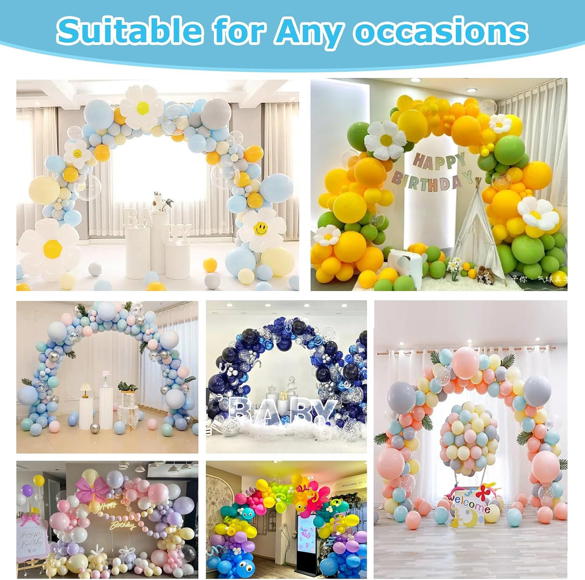 Balloon Arch Kit with Balloon Pump Electric
