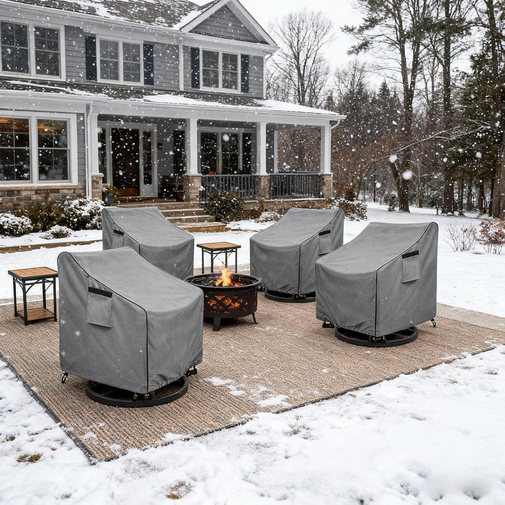 patio swivel chair cover 4 pack,waterproof heavy duty, package contents