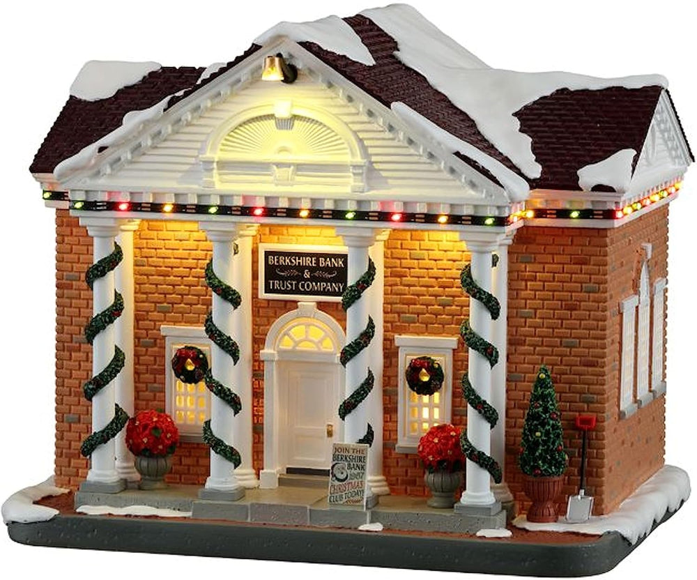 Lemax 15812-UK Norman Rockwell Lighted Buildings: Berkshire Bank & Trust ...
