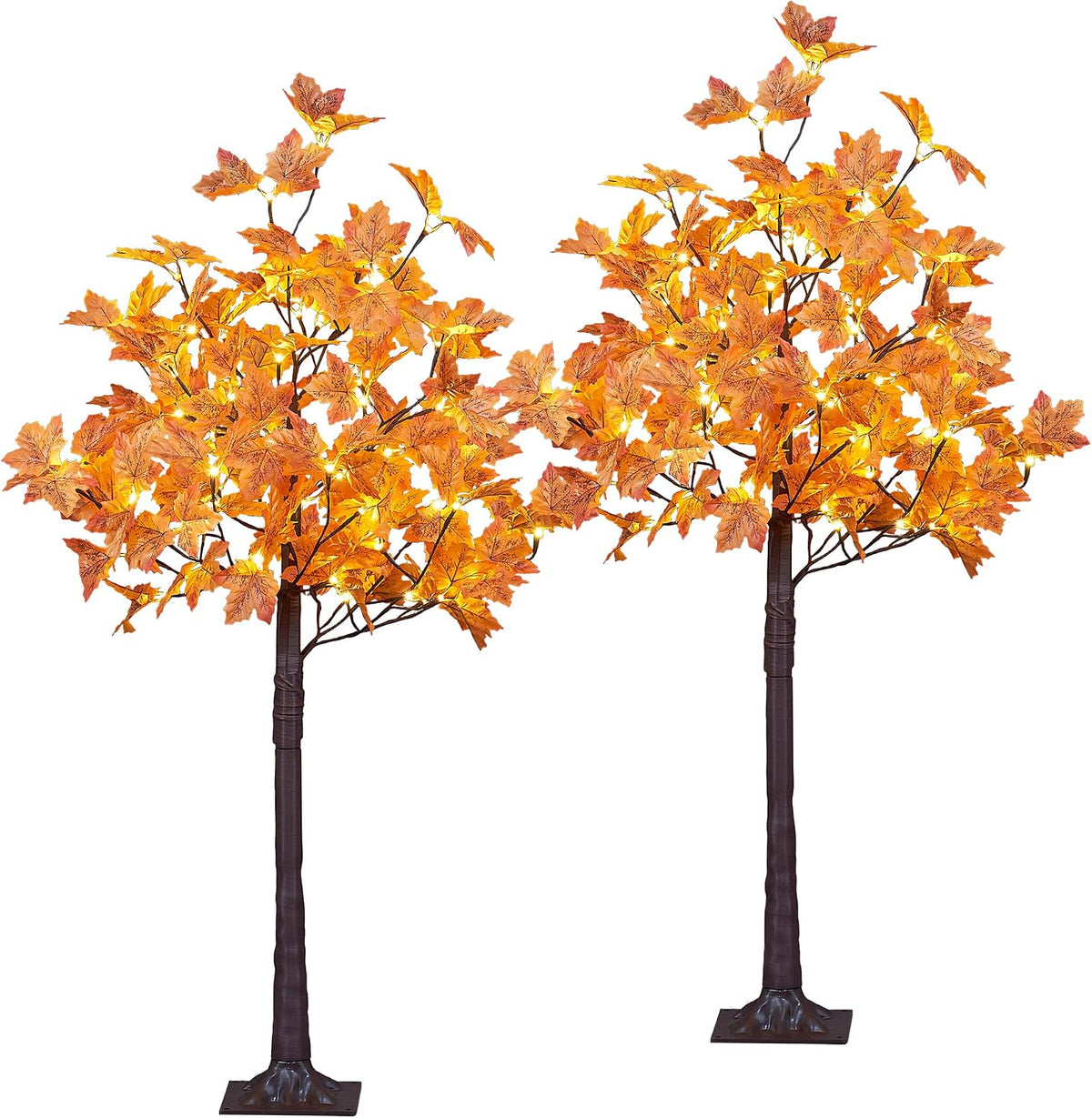 lightshare 2pcs 4ft 144led(72led each) artificial lighted maple shown in use