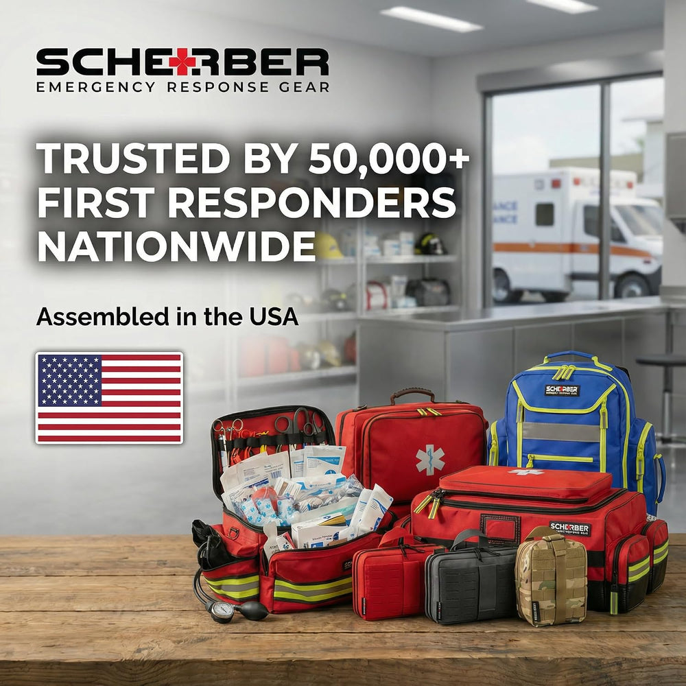 Scherber Fully-Stocked First Responder Bag | Professional EMT/EMS Trauma &amp...