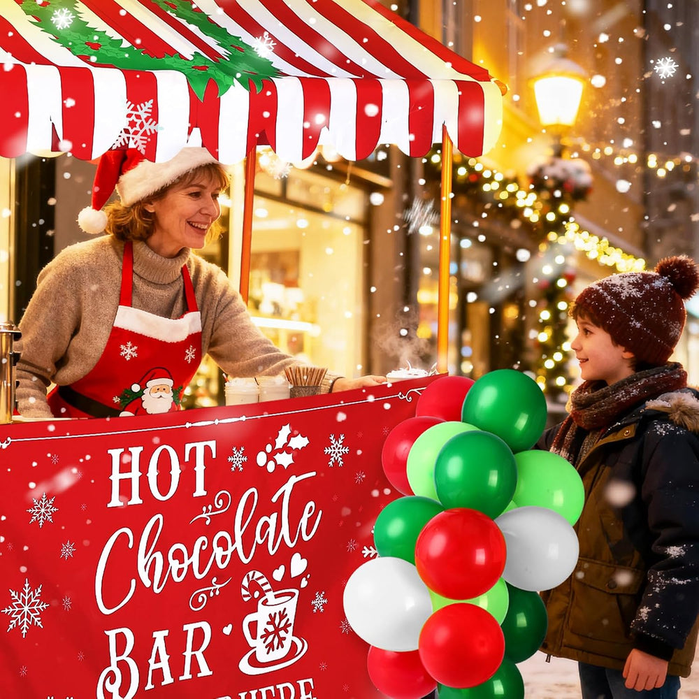 SmoothNovelty Christmas Hot Chocolate Bar Stand Decor Supplies Kit Warm up He...