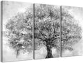 Big Tree Wall Art,Black and White 3 Piece Nature Canvas Print Scenery Wall Art Modern Artwork Picture for Living Room Bedroom Wall Painting Decoration