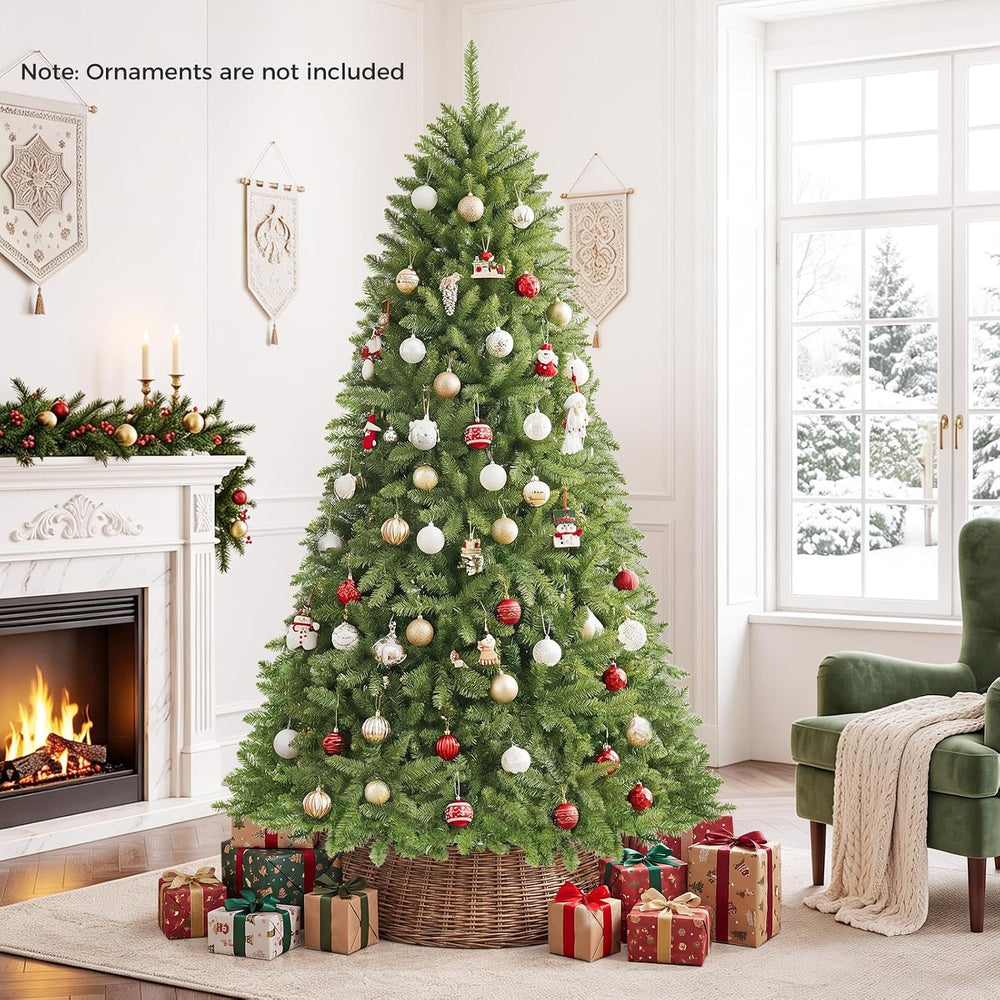 Goplus 6.5 ft Artificial Christmas Tree with 1838 Lush PVC Branch Tips