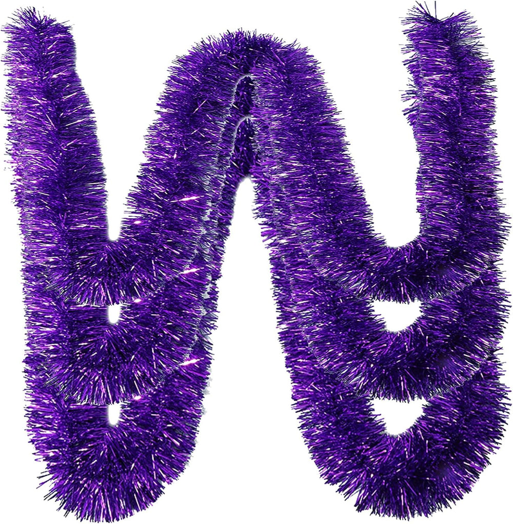 150 FT Purple Tinsel Garland - Holiday Tinsel Garland for Christmas, Hallowee...