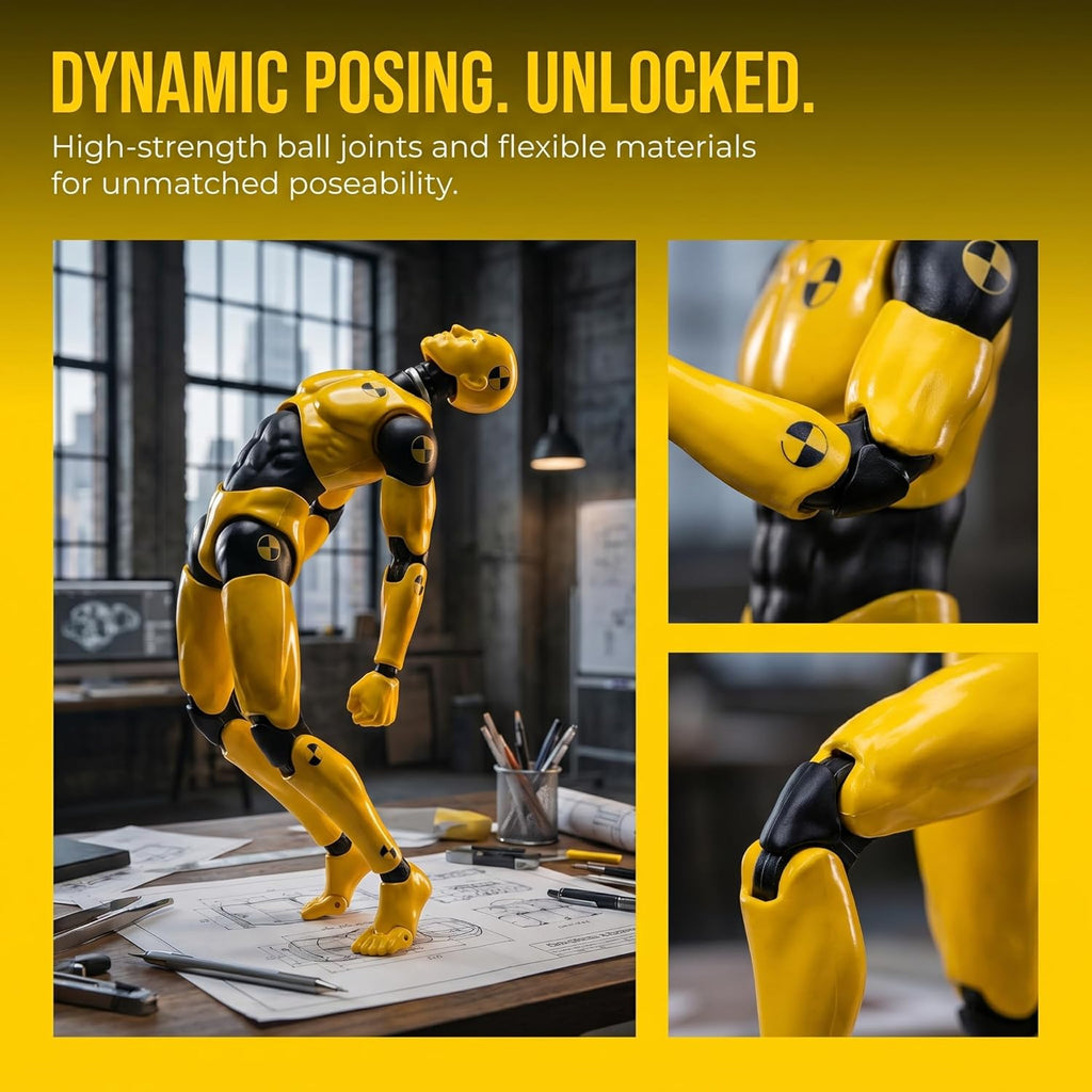 1/12 scale 6inch super flexible male action figure, side view