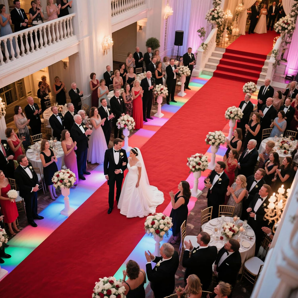 Extra Thick Red Carpet Runner 3 x 30Ft, Non-Slip TPR Rubber Backing, 450 GSM ...