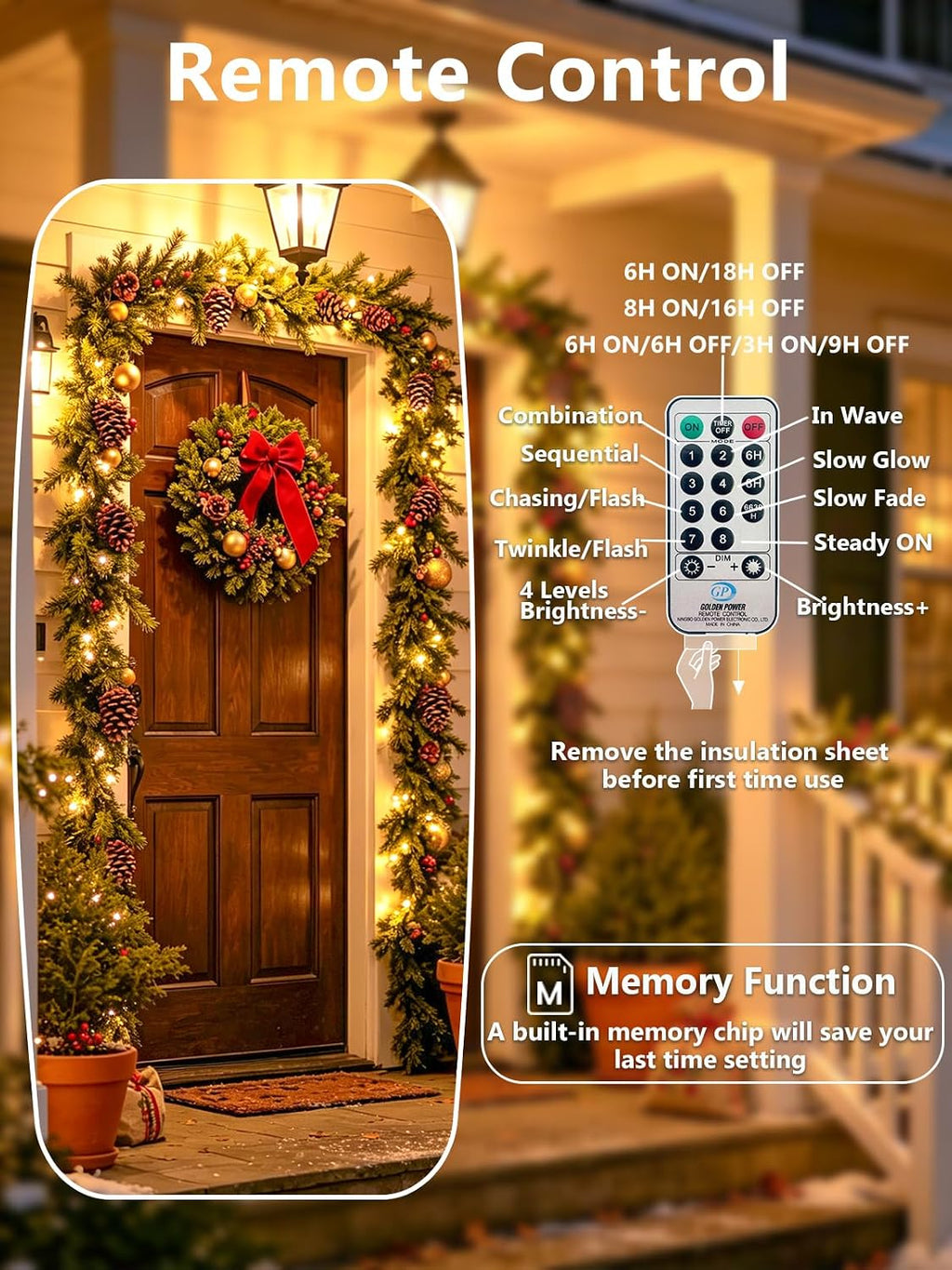 1000 led cluster lights with remote, christmas tree on a desk or shelf
