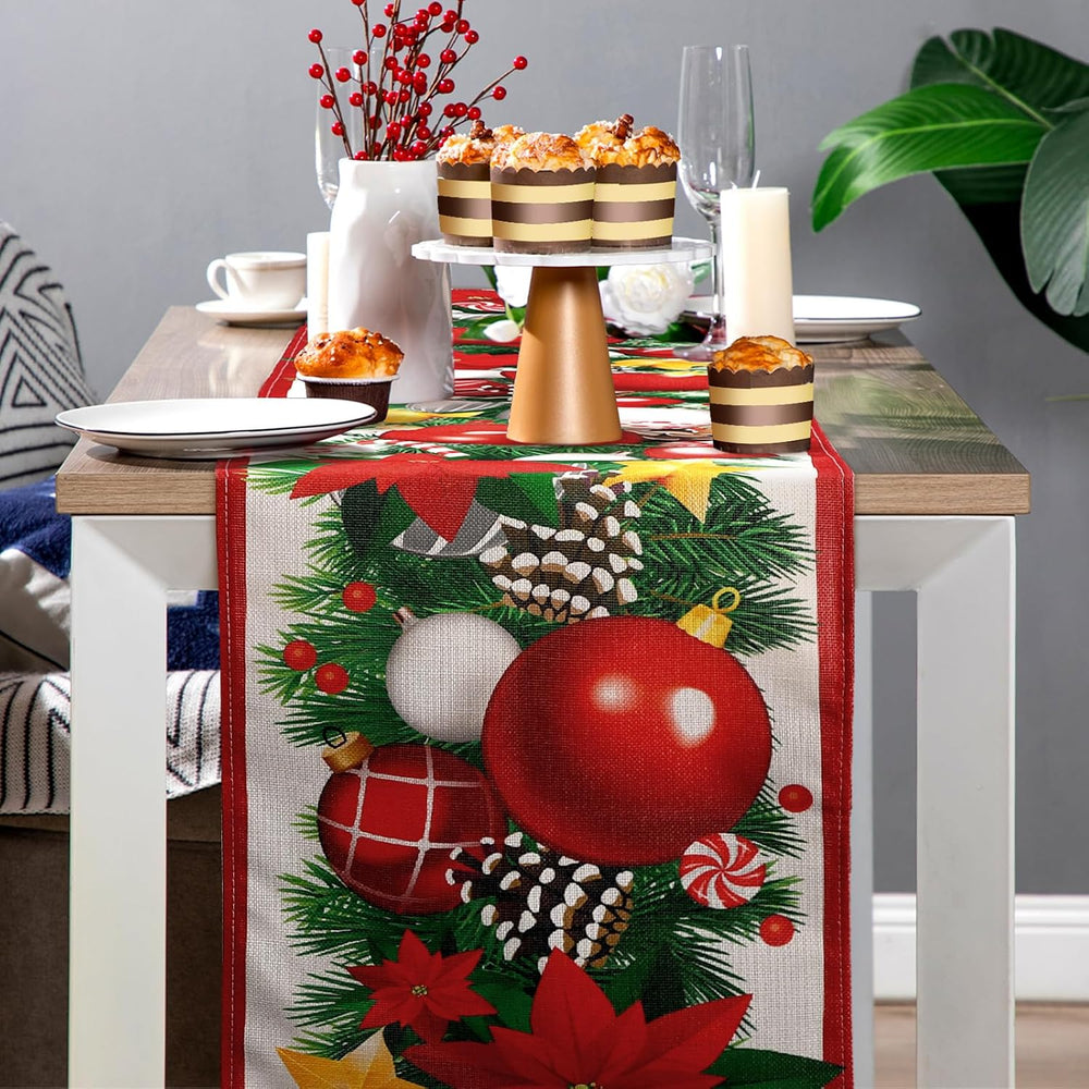 LemonRoad 8 Pcs Holiday Table Runner, 72 Inch Seasonal Fall Table Decor