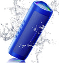 Bluetooth Speaker with HD Sound, Portable Wireless, IPX5 Waterproof, Up to 20H Playtime, TWS Pairing, BT5.3, for Home/Party/Outdoor/Beach, Stocking Stuffers, White Elephant Gifts for Adults (Blue)