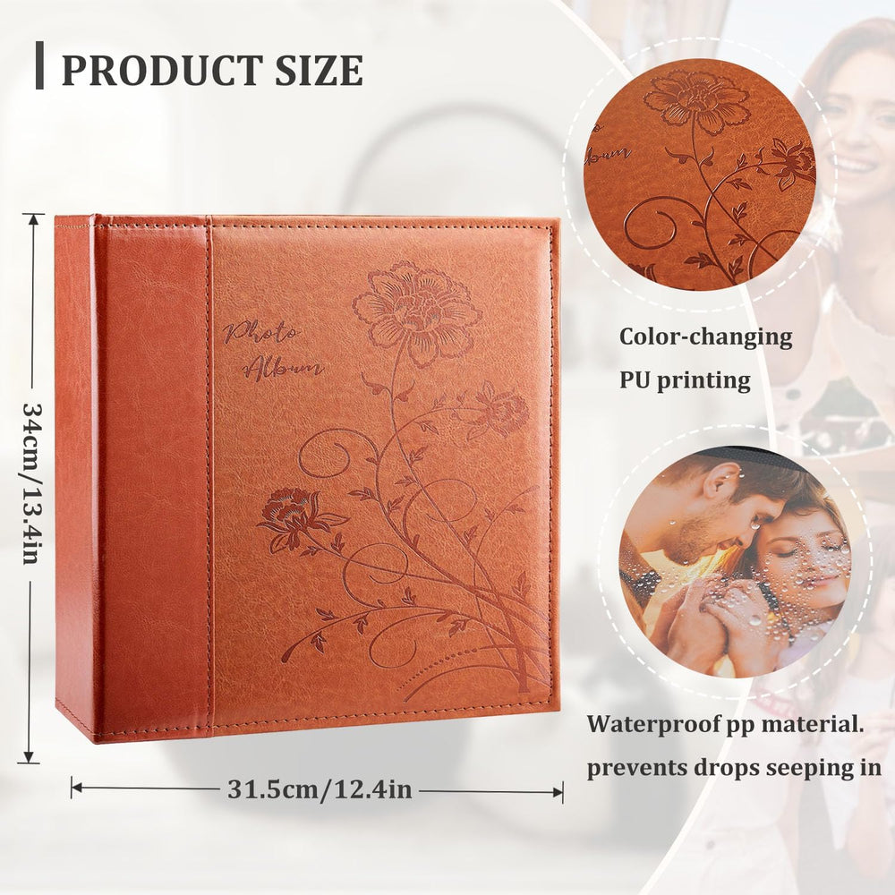 Artmag Photo Album 4x6 1000 Photos, Large Capacity Wedding Family Leather Cov...