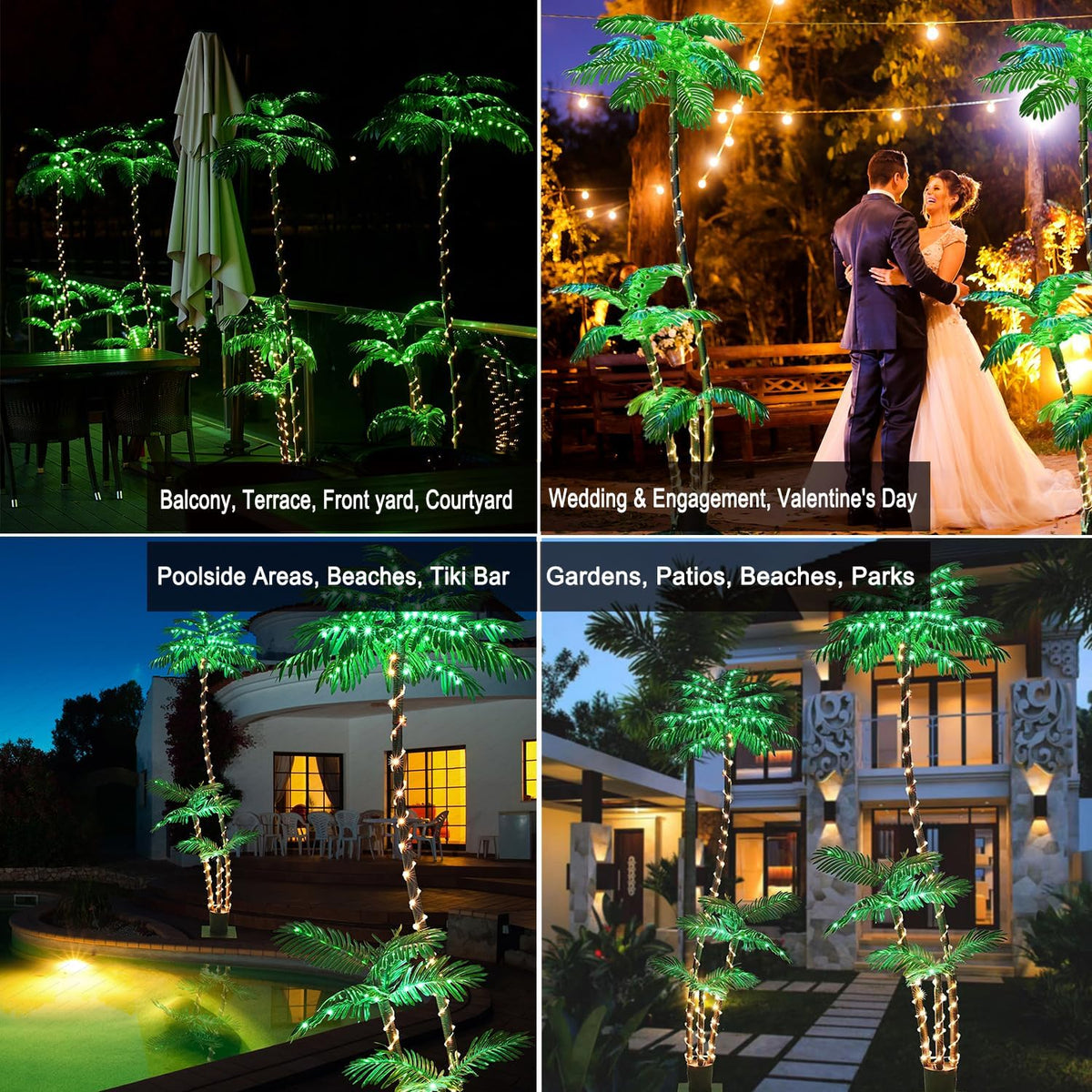 soshot 7ft lighted artificial palm tree with three showing dimensions