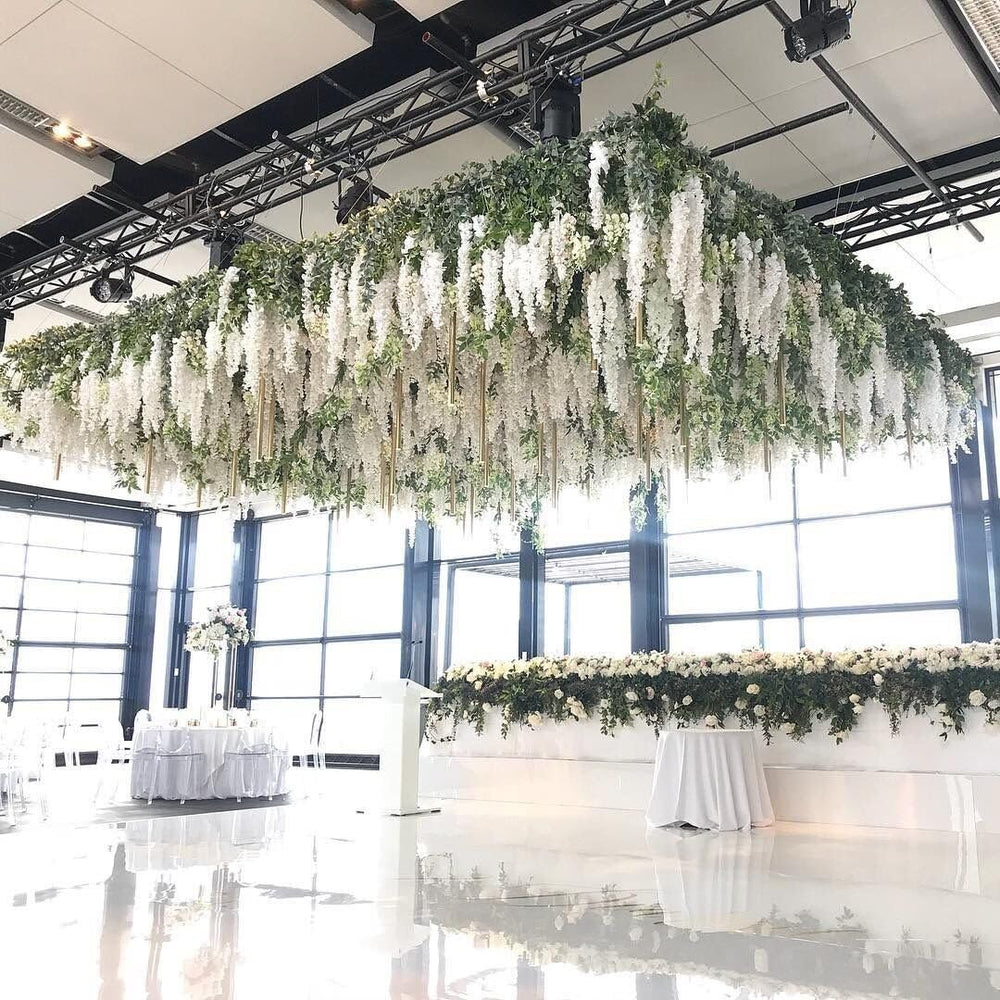 U'Artlines 24 Pack (Total 86.4 Feet) Artificial Fake Wisteria Vine Rattan...