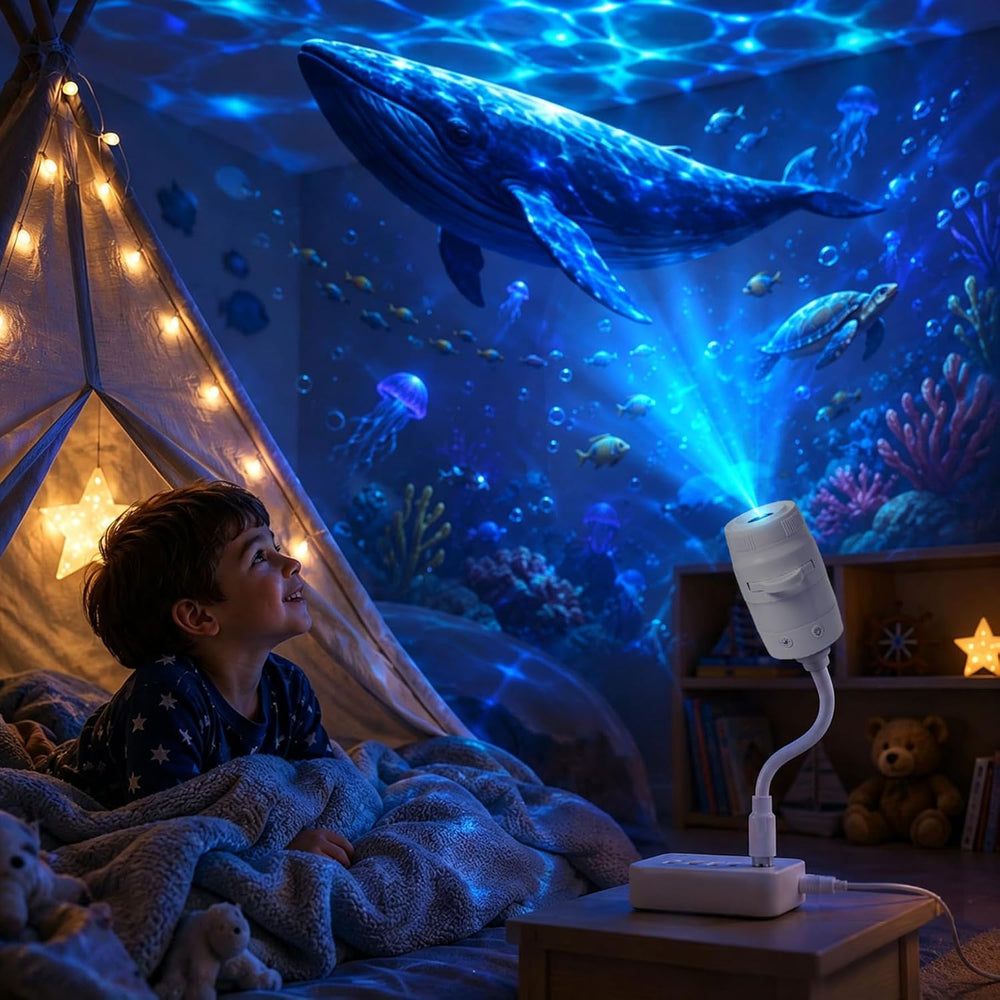 Galaxy Projector Night Light, 2-in-1 Star Projector with 13 Films