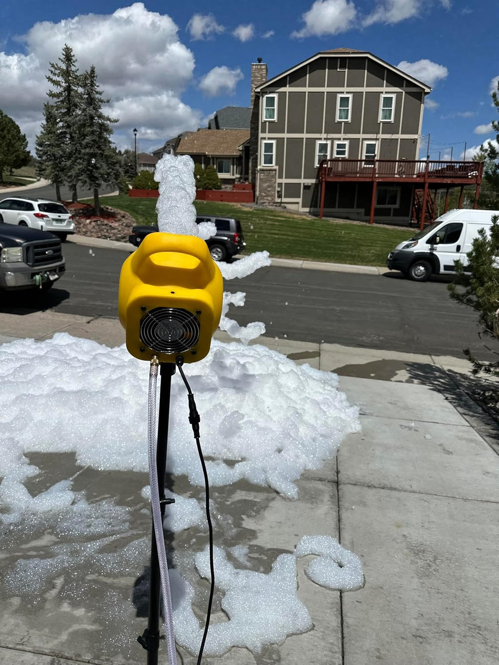 Most Reliable bubble party mix; Hours of foam; Works with all Foam Machines