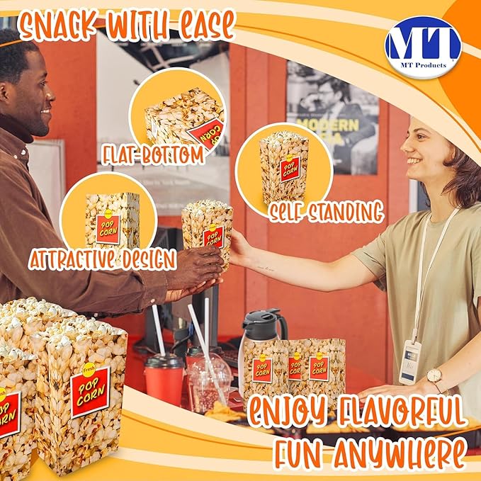 MT Products Small Popcorn Bags 1.5 oz. - Popcorn Holders for Party - Pack of 2000