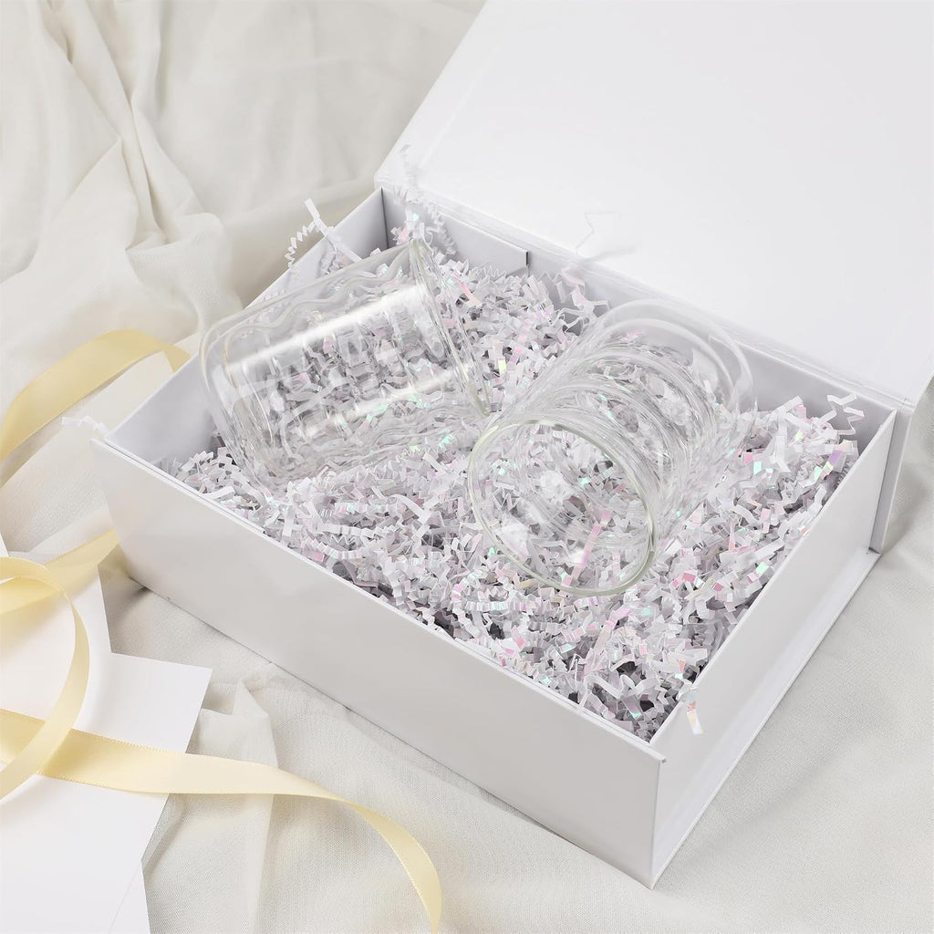 white gift box,13x11x5.3 large gift boxes with lids, package contents
