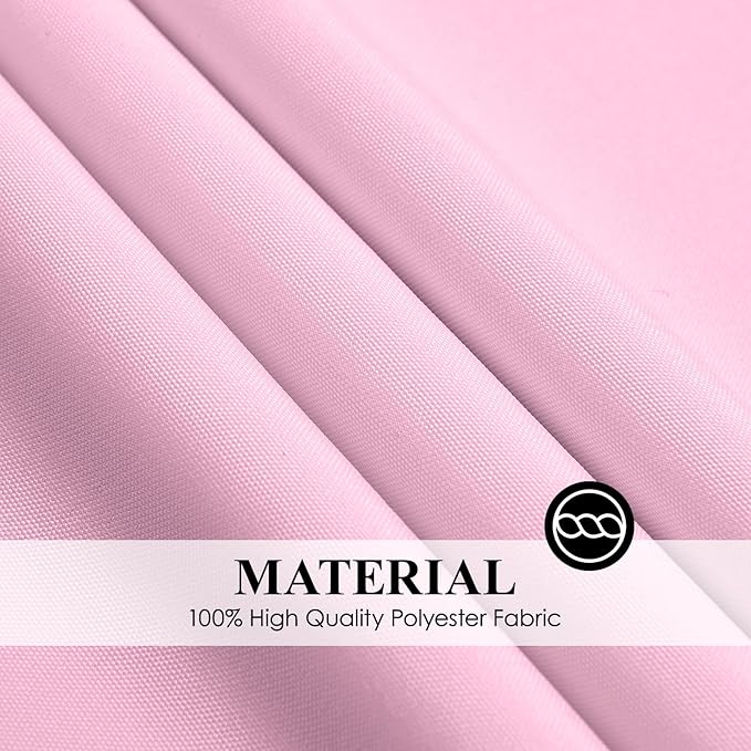 Round Tablecloth 120 Inch 6 Pack Pink Tablecloths Washable Decorative Linen Polyester Table Clothes Cover for Dining Table Banquets Buffet Parties and Wedding