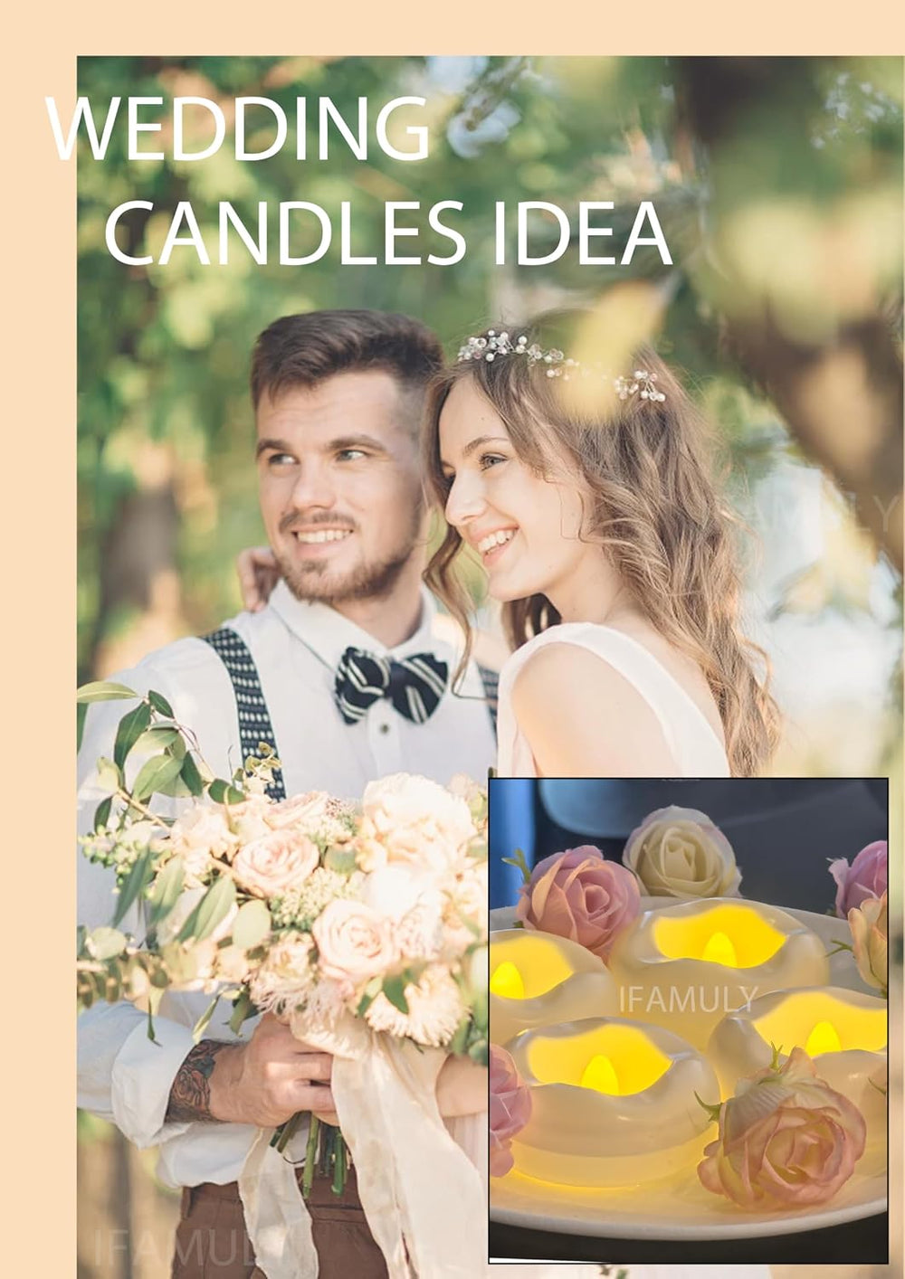 Floating Candles 36PCs 2.3in Flameless LED 200+ Hour for Centerpieces