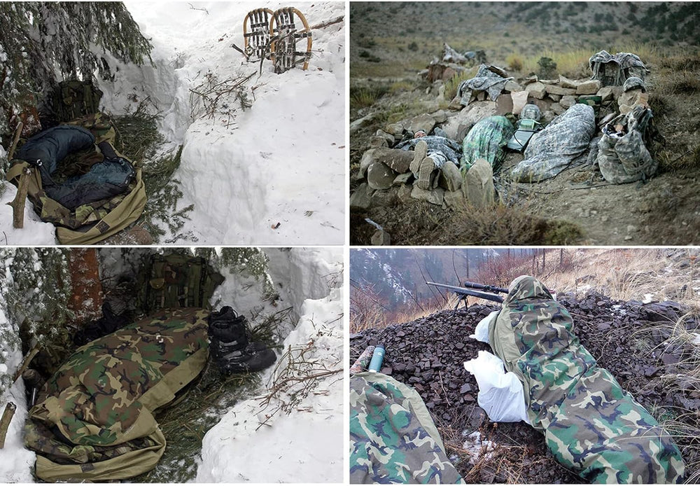 MT Army Military Modular Sleeping Bags System, Multi Layered with Bivy Cover ...