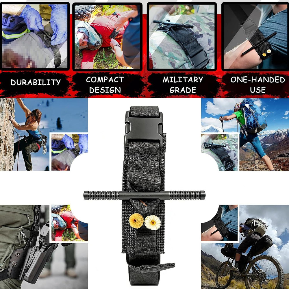 IFAK Trauma Kit with Emergency Compression Strap, 6-Inch Bandage, Splint, Out...
