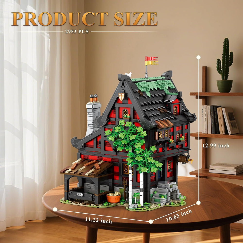 Reobrix Medieval Inn Building Set 66017, European Century Tavern for Home&amp...