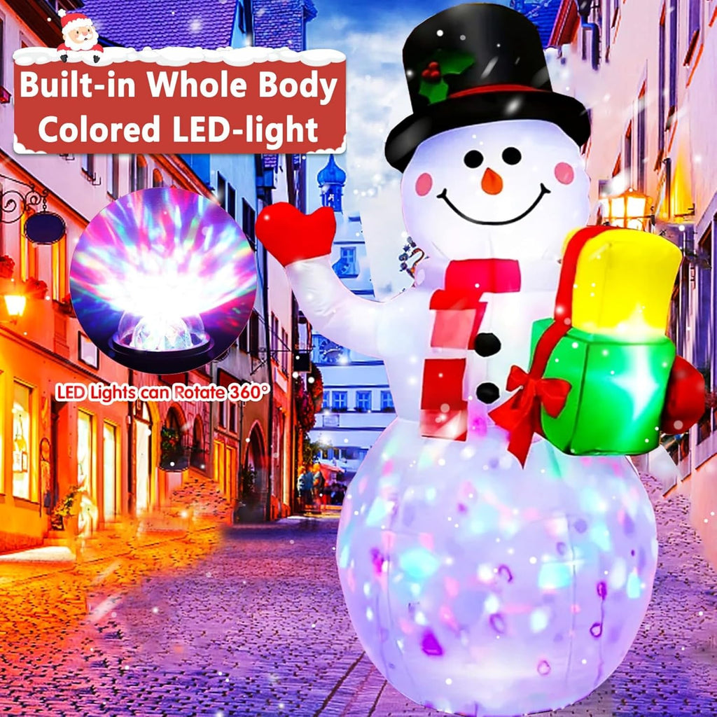 5 FT Christmas Inflatables Snowman Outdoor Decorations, Blow Up Snowman