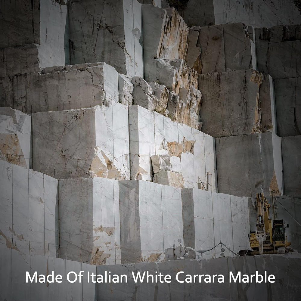 10-Pack Carrara White Marble Pencil Liner Tile, 3/4" x 12" Honed Na...