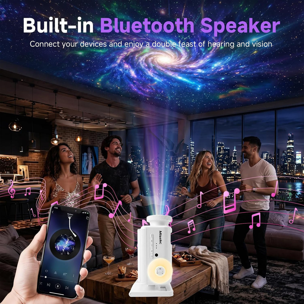 3D Galaxy Projector,HD Star Ocean Planetarium Night Light for Bedroom Decor