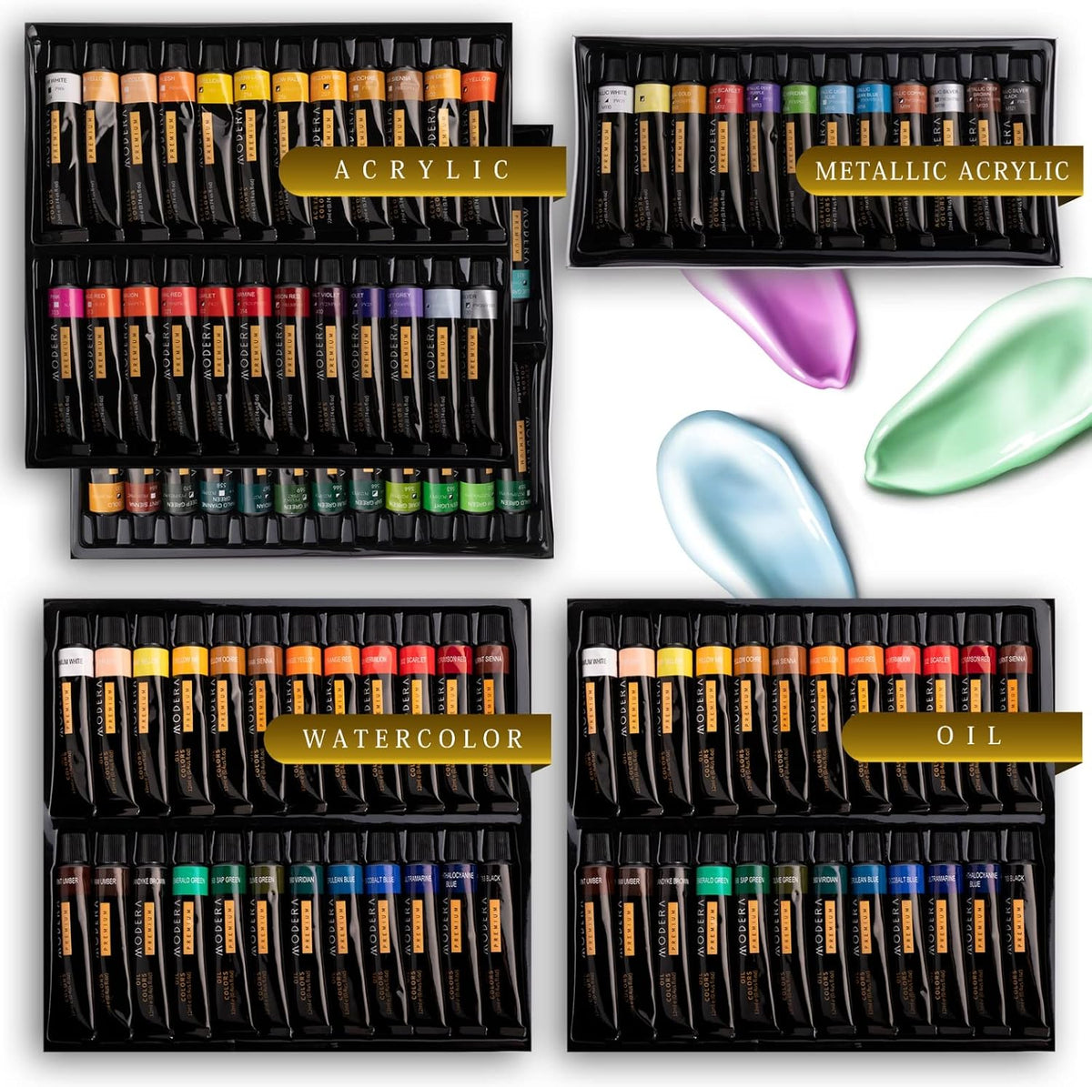 163-piece french easel painting set | all-in-one deluxe shown in use