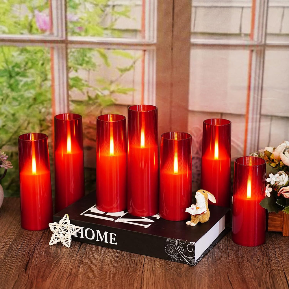 Flameless LED Candles Upgraded Realistic Flickering Flame,7Pcs Battery Operat...