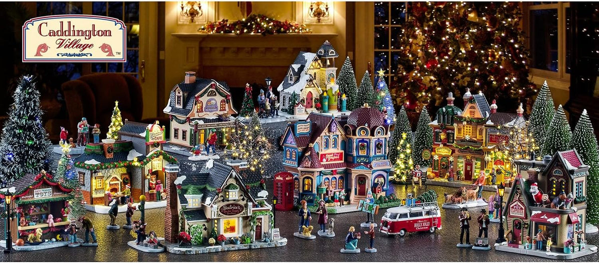 lemax christmas village tannenbaum christmas shoppe battery operated showing dimensions
