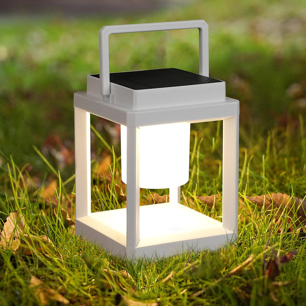 Outdoor Table Lamp, 3-Level Brightness LED Nightstand Lantern, Portable Recha...