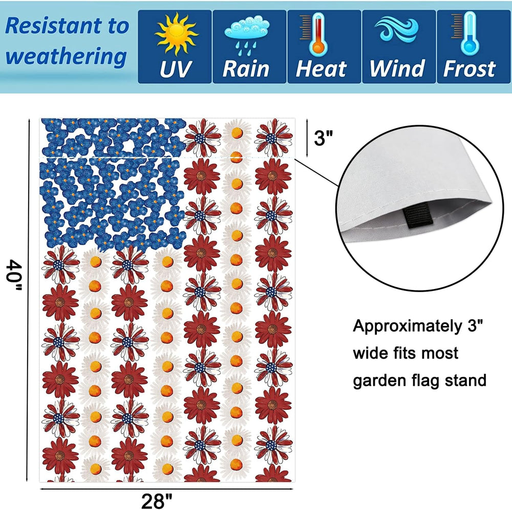 Seasonal Garden Flags Set of 12, Double Sided 28 x 40 Inch Large Yard Flags