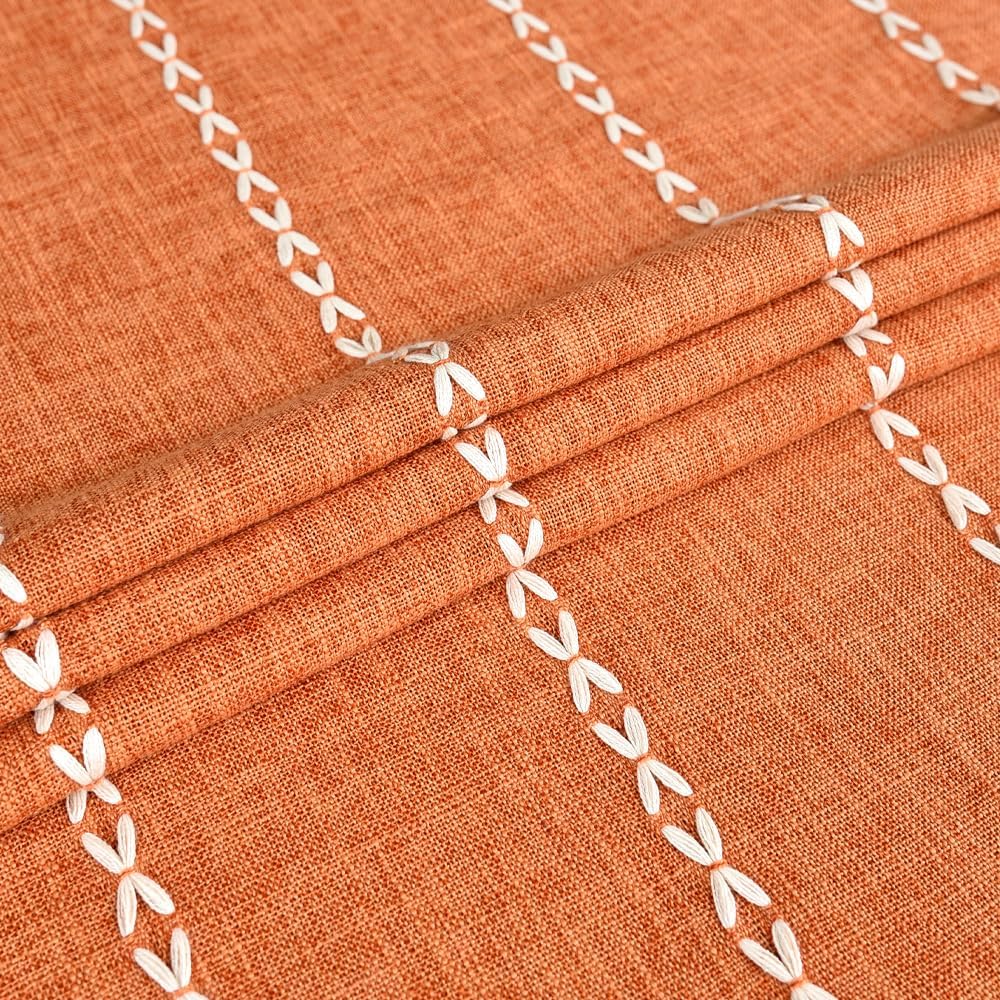 Zobesta Orange Tablecloths Rectangular 86x53 Inch Fall Table Cloth Linen