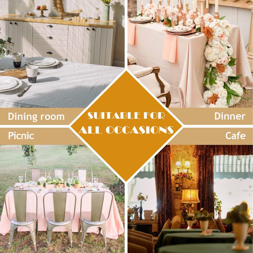 BALCONY & FALCON Rectangle Table Cloth Waterproof Mandarin 57"x118&q...