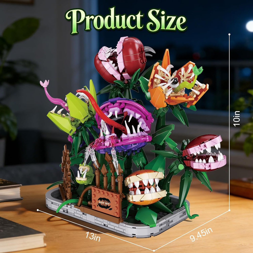 Audrey 2 Piranha Plant Building Block Set 1266PCS Monster Plant Kit