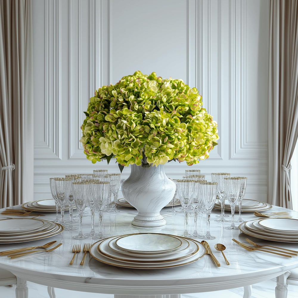 10PCS Faux Hydrangea Flower Hydrangea Artificial Flowers Hydrangea Bouquet Fa...