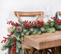 6 Feet Artificial Christmas Pine Garland Clearance, Winter Greenery Garland for Holiday Season Mantel Fireplace Table Runner Centerpiece Décor