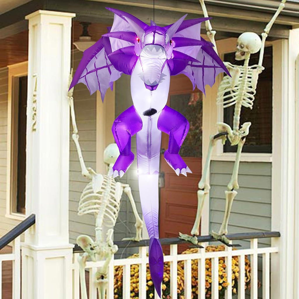 atdawn inflatable halloween decorations inflatables dragon, lighted blow, package contents