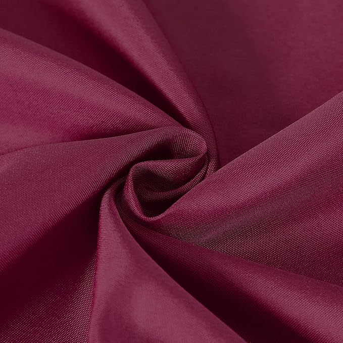 Cupuamon Square Tablecloth 70x70 inch Washable Polyester Fabric Table Cloth for Wedding Party Dining Banquet Decoration（70x70,Burgundy）