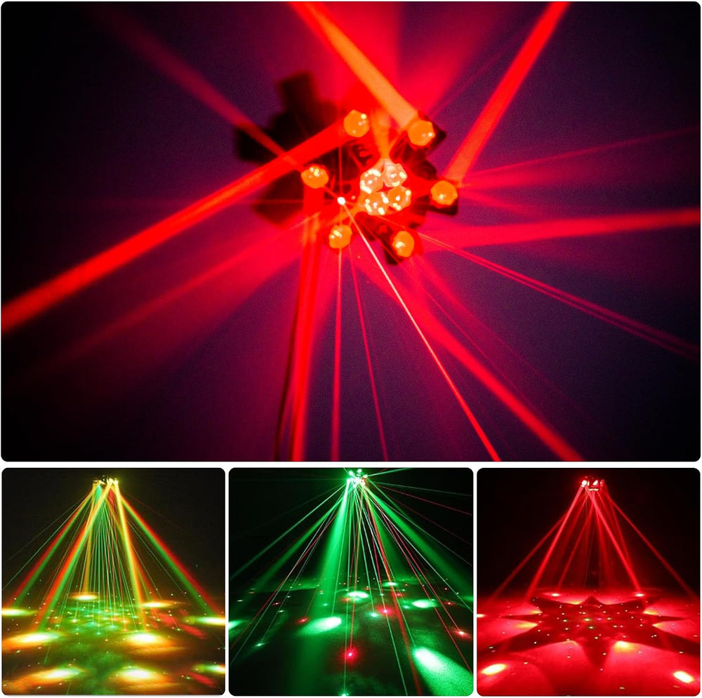 Moving Head DJ Lights 6-Arm Lamp with Remote Control 150w RGBW 4in1 LED DJ St...