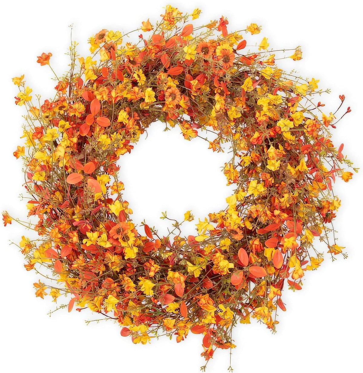 24 Inch Fall Wreaths for Front Door Boho Fall Wreath Rustic Autumn Wreath