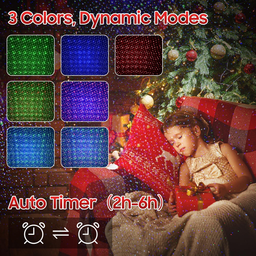rgb laser projector light outdoor, all-metal casing shown in use