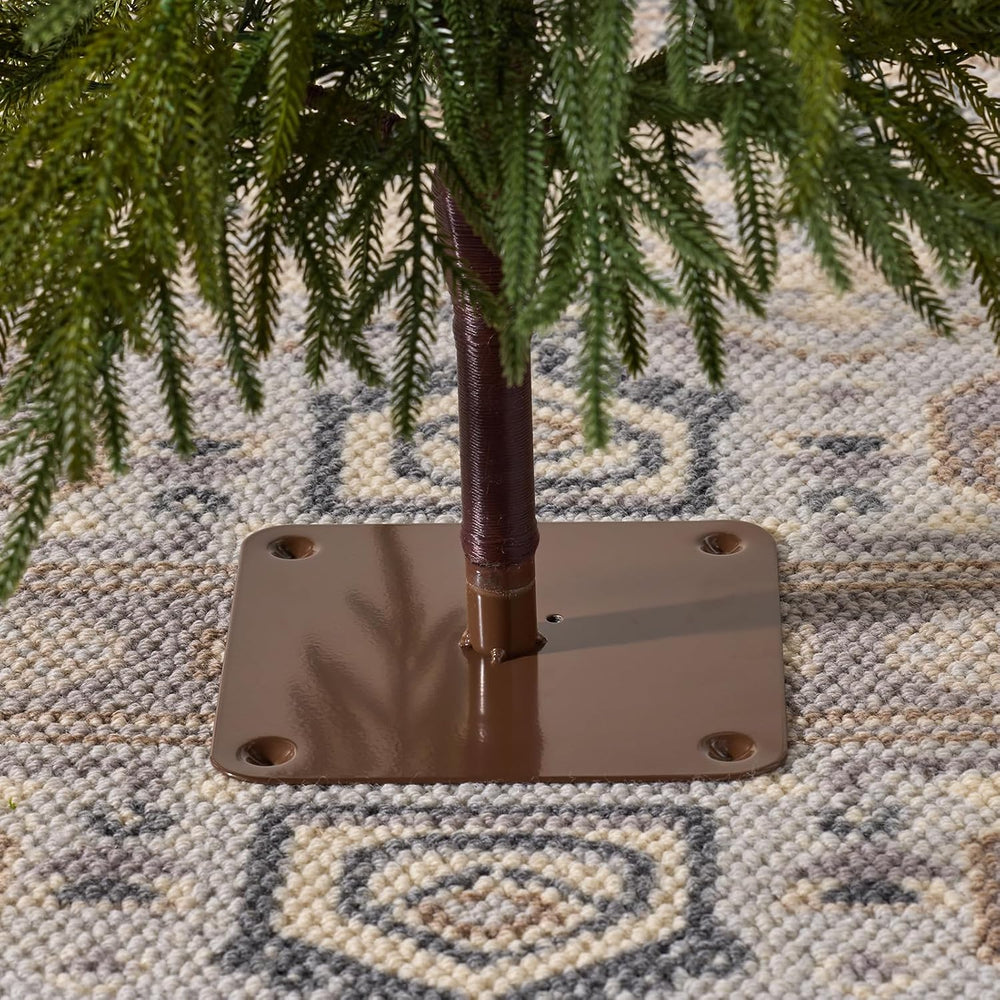 Unlit Christmas Tree，6Ft Skinny Pencil Xmas Tree