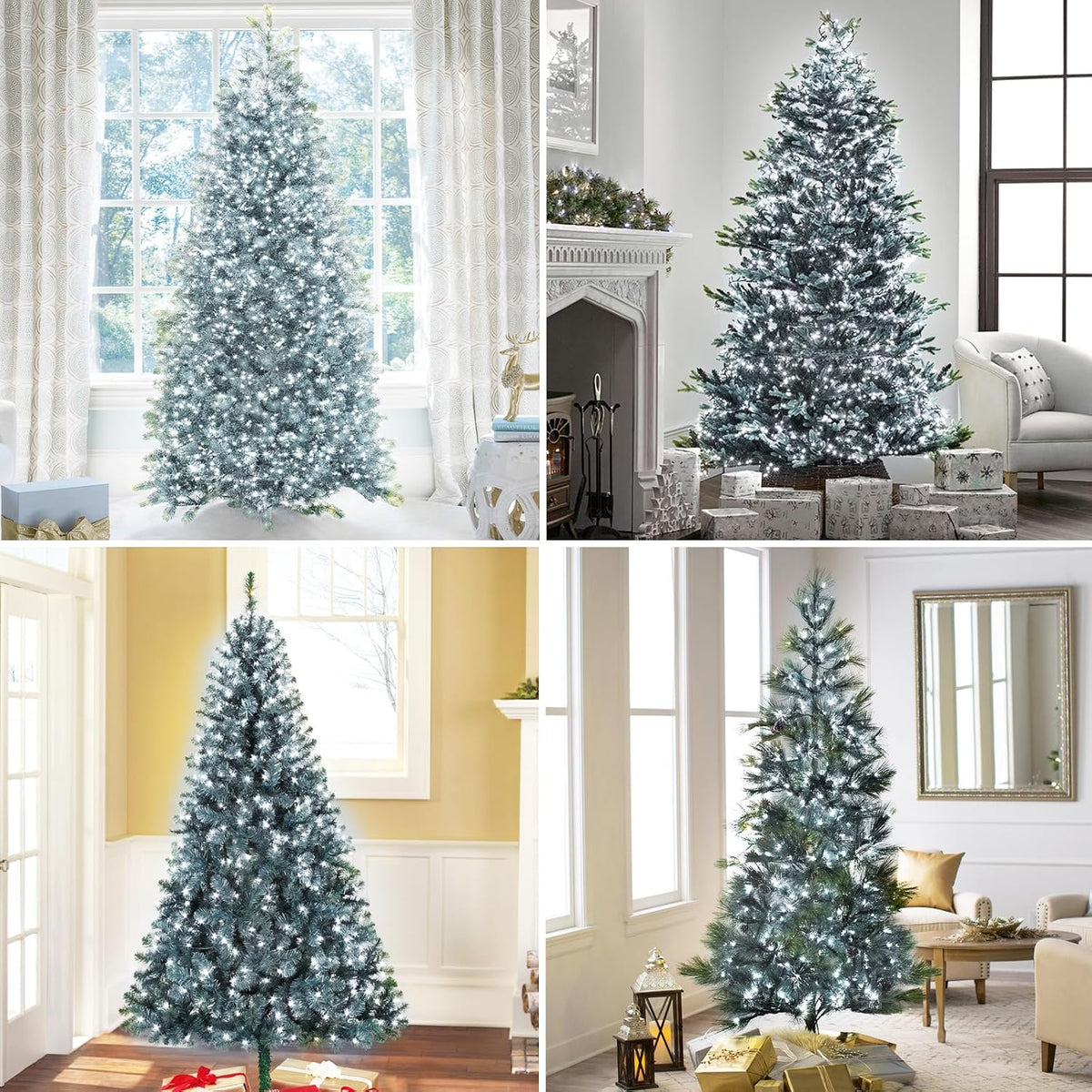 easy christmas tree lights 8.2ft 420 led x showing dimensions